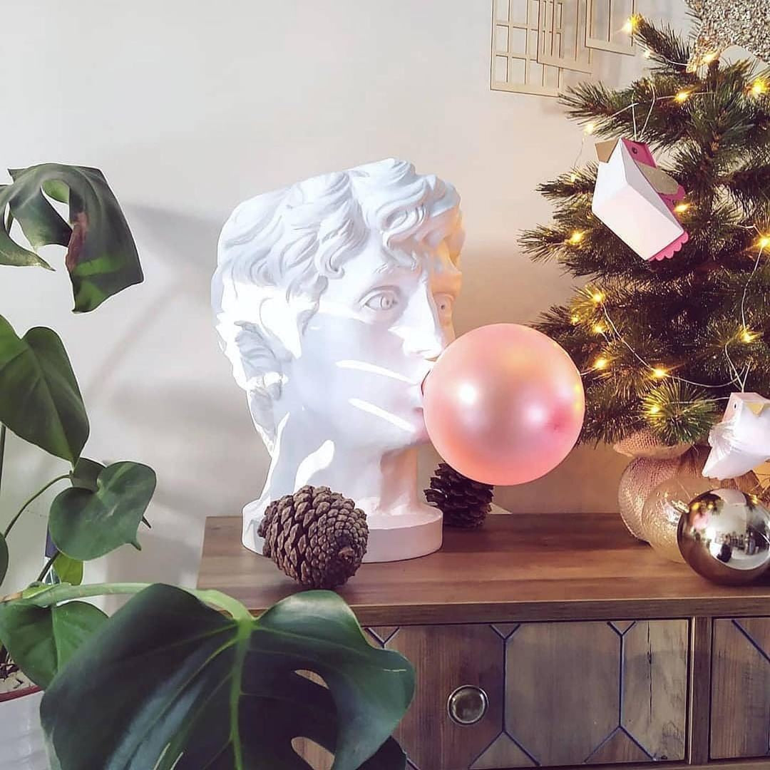 Playful Portrait Bubble Table Lamp