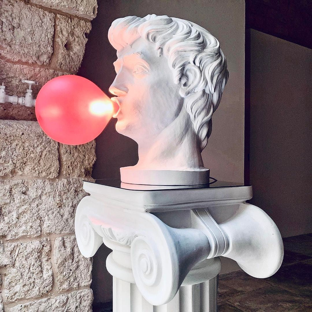Playful Portrait Bubble Table Lamp