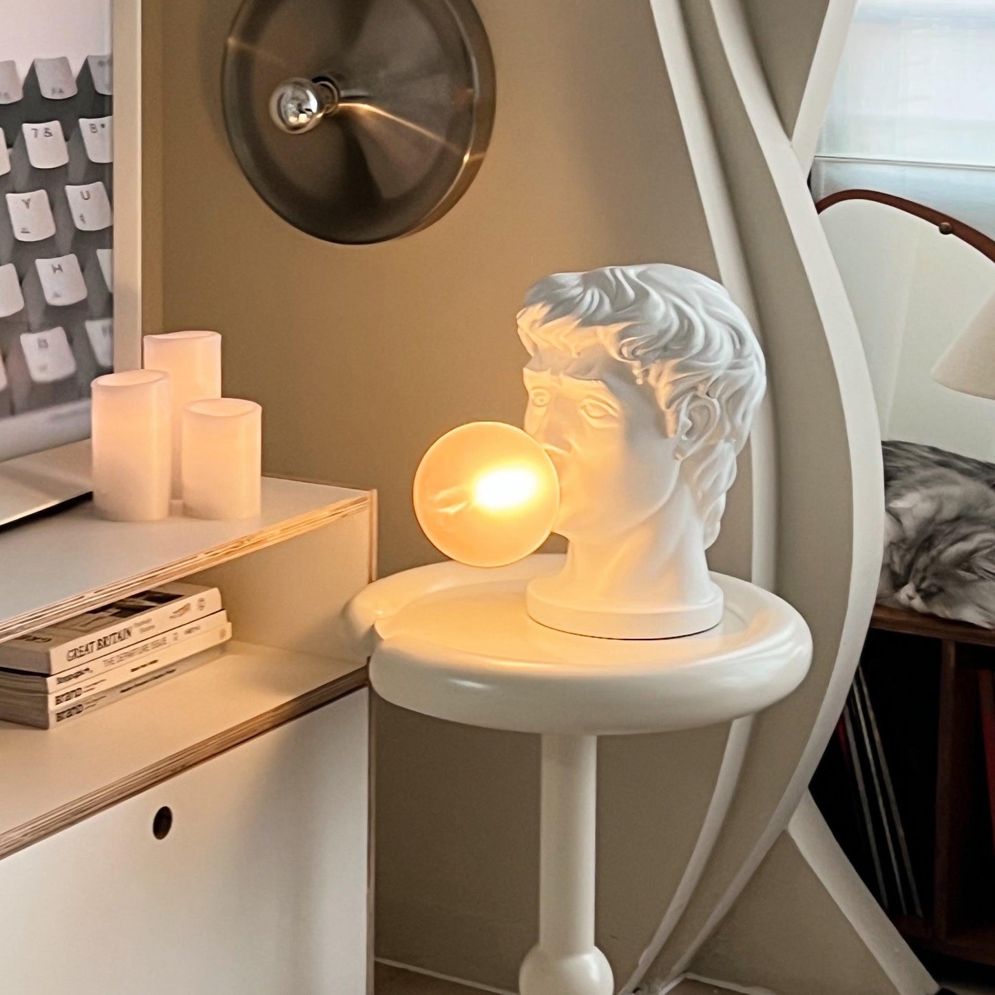 Playful Portrait Bubble Table Lamp