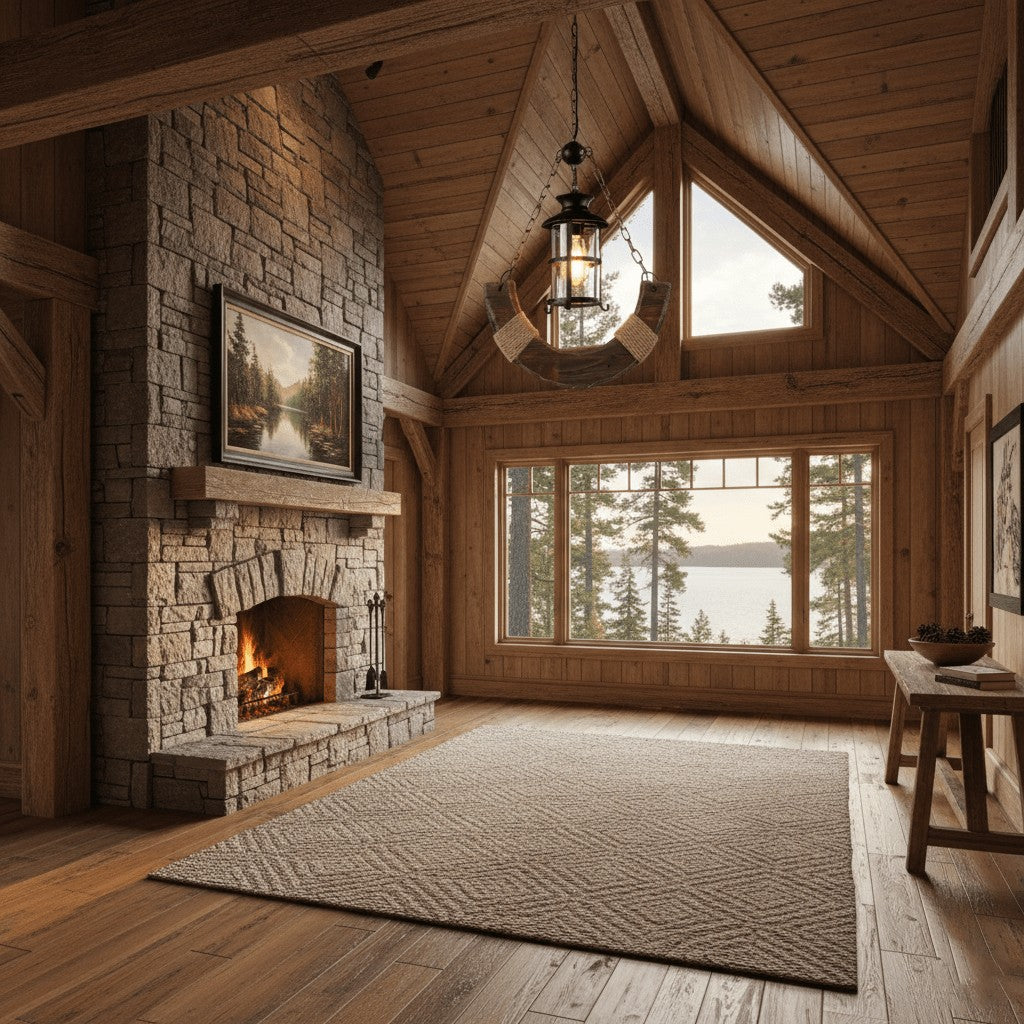 Rustic Nautical Wood Chandelier