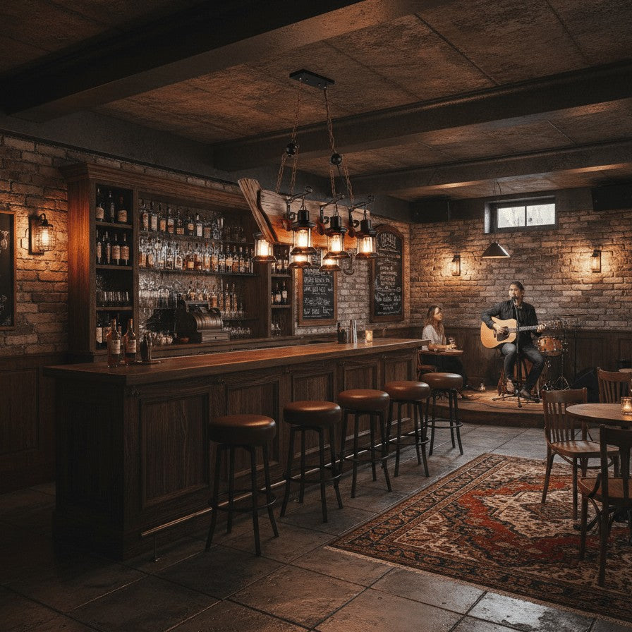 Rustic Nautical Wood Chandelier