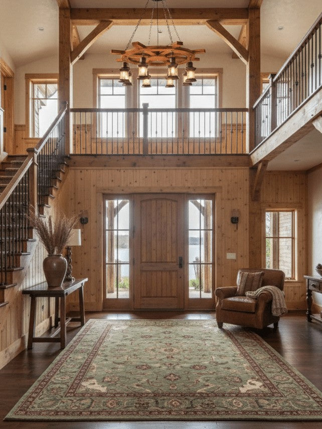 Rustic Nautical Wood Chandelier