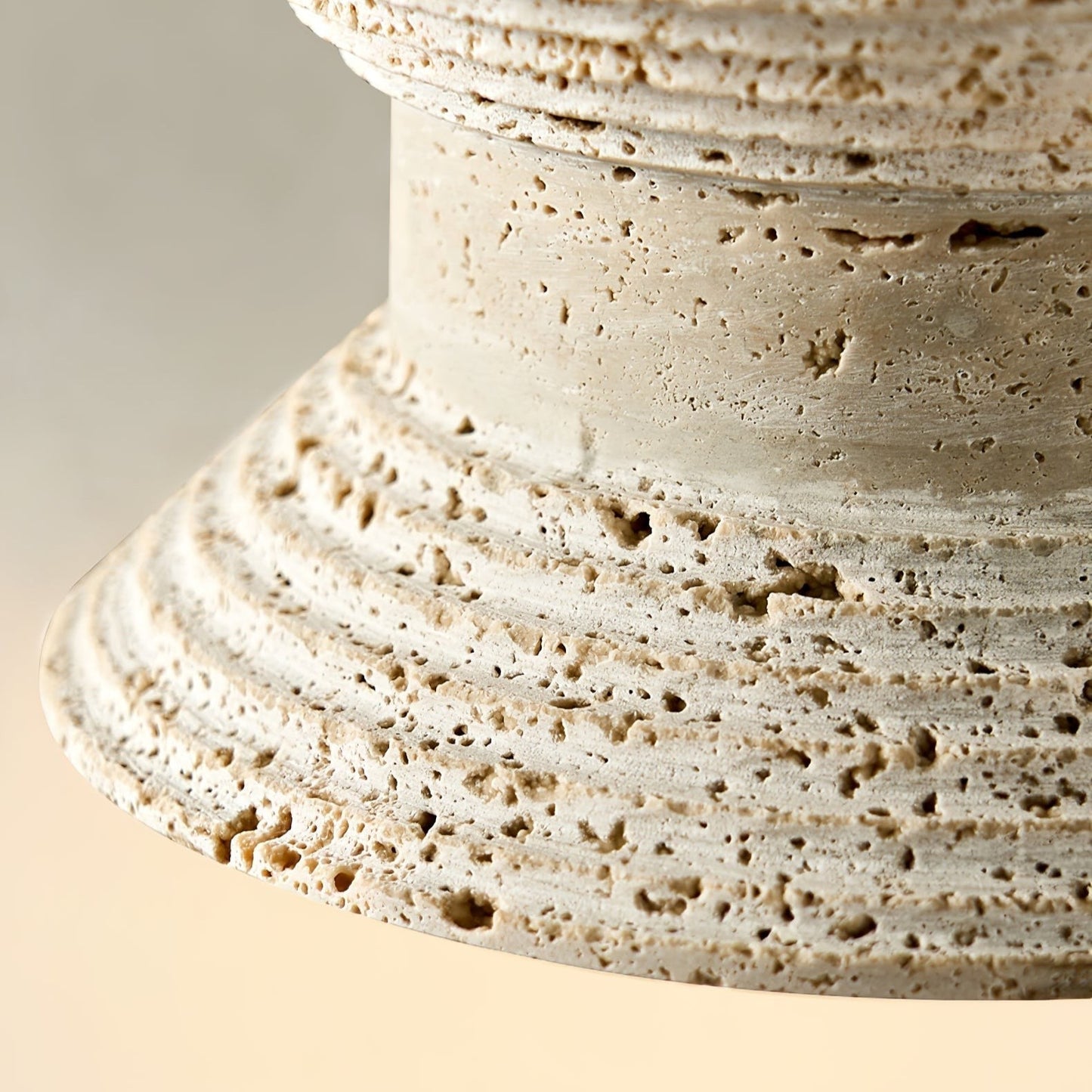 Sculpted Travertine Stone Pendant