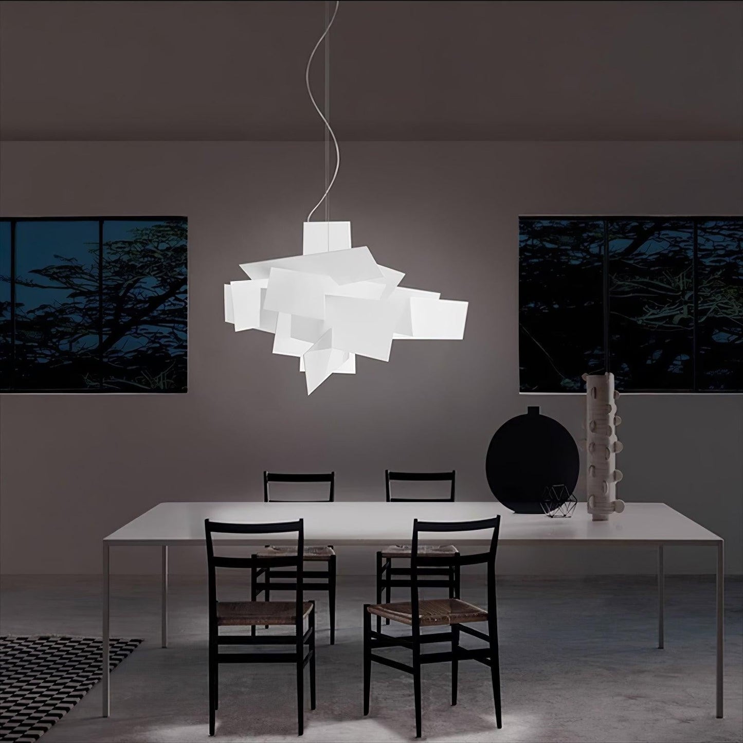 Sculptural Burst Pendant Light
