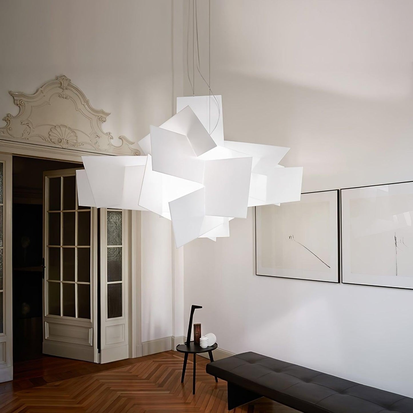 Sculptural Burst Pendant Light