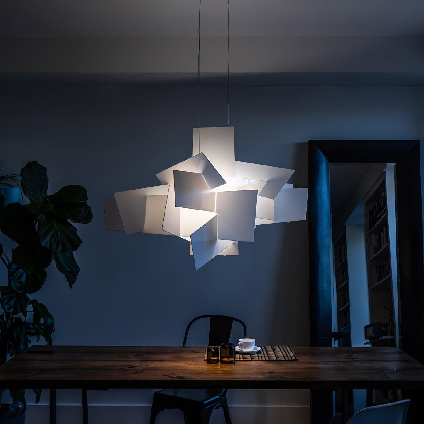 Sculptural Burst Pendant Light