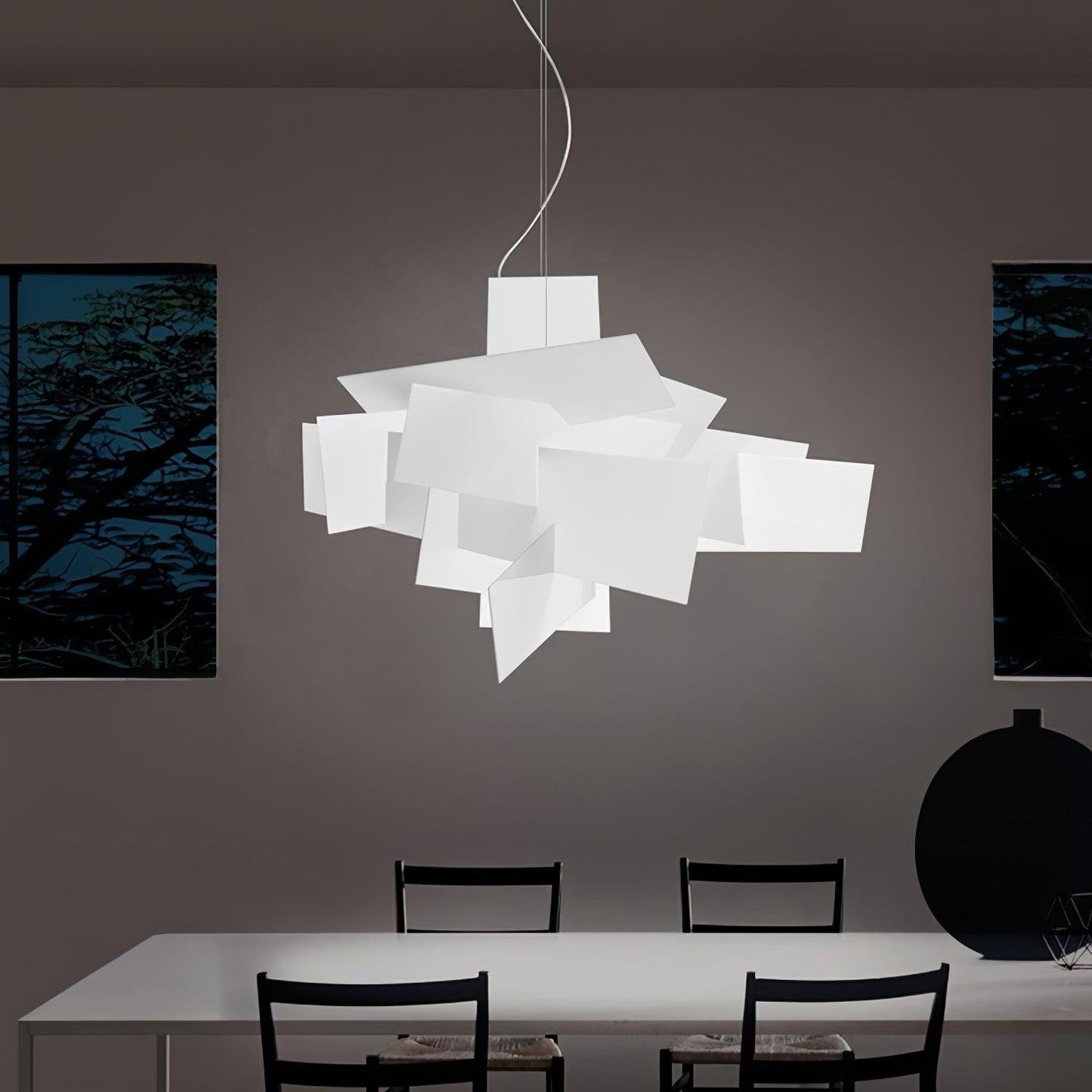 Sculptural Burst Pendant Light