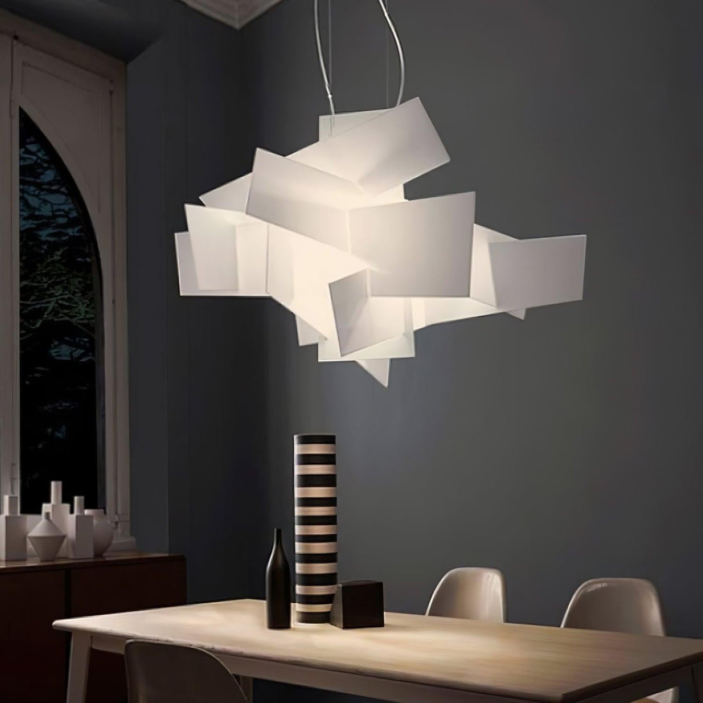 Sculptural Burst Pendant Light