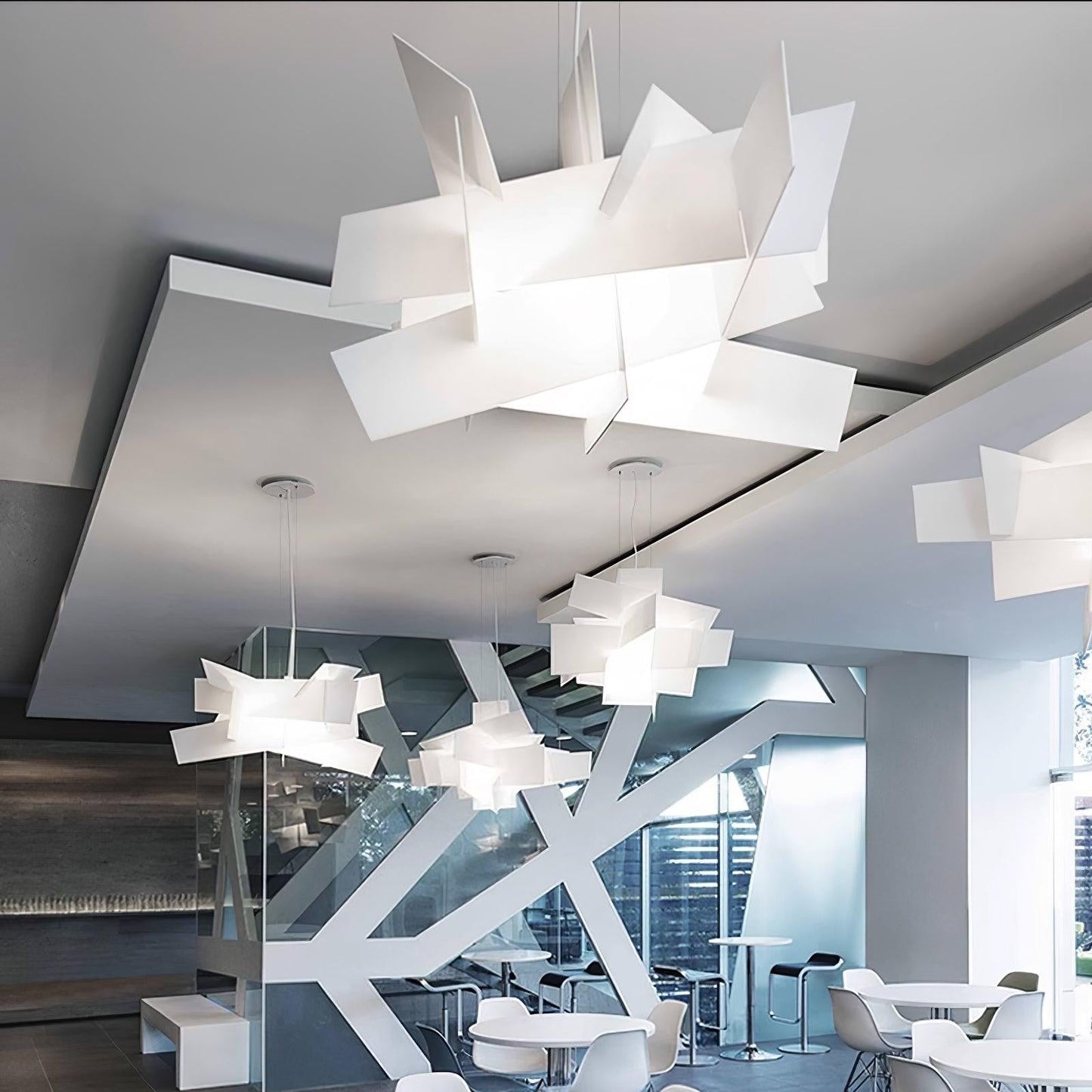 Sculptural Burst Pendant Light