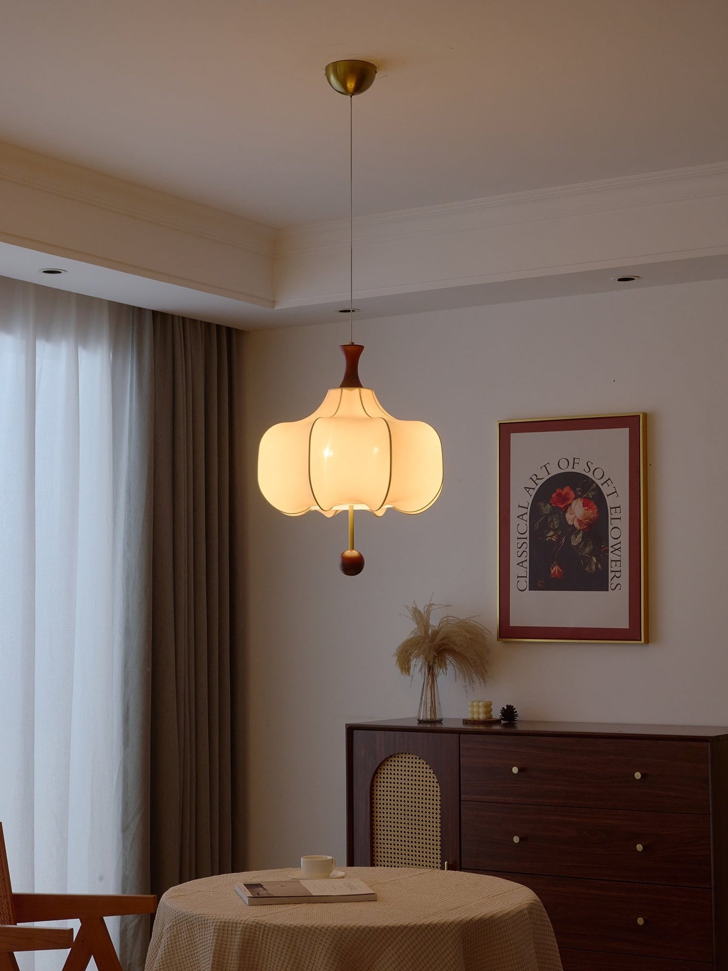 Soft Cloud Fabric Pendant Light