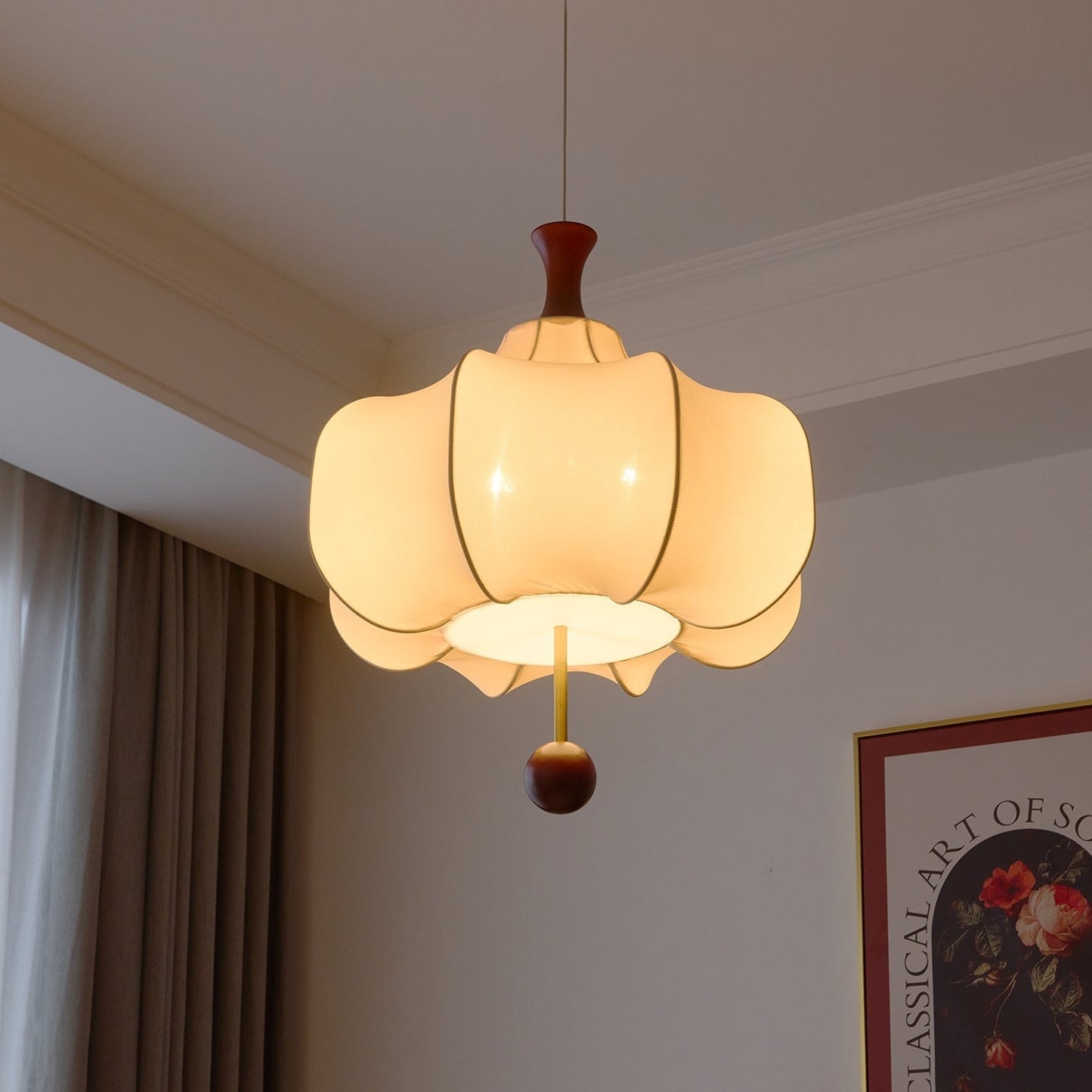 Soft Cloud Fabric Pendant Light