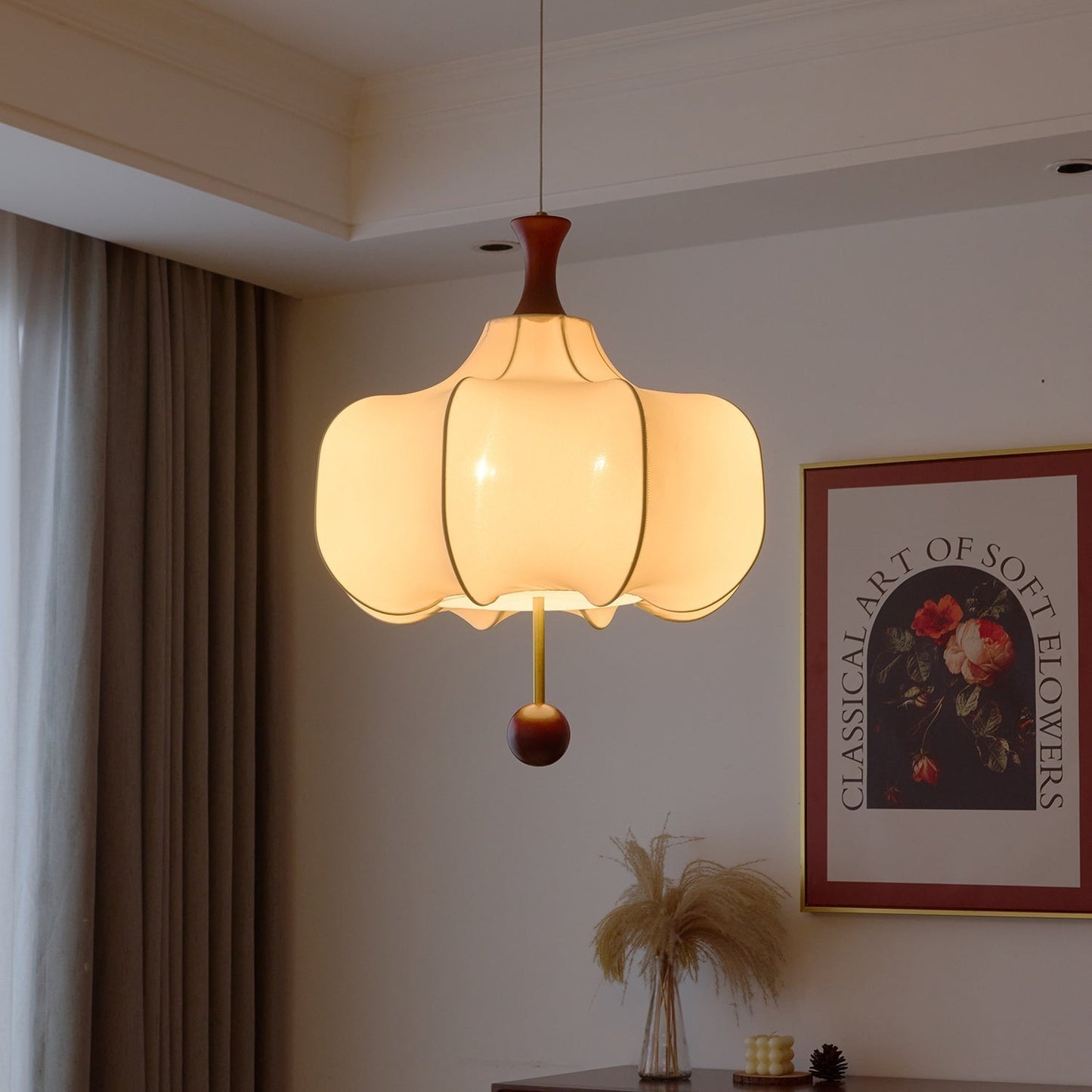 Soft Cloud Fabric Pendant Light