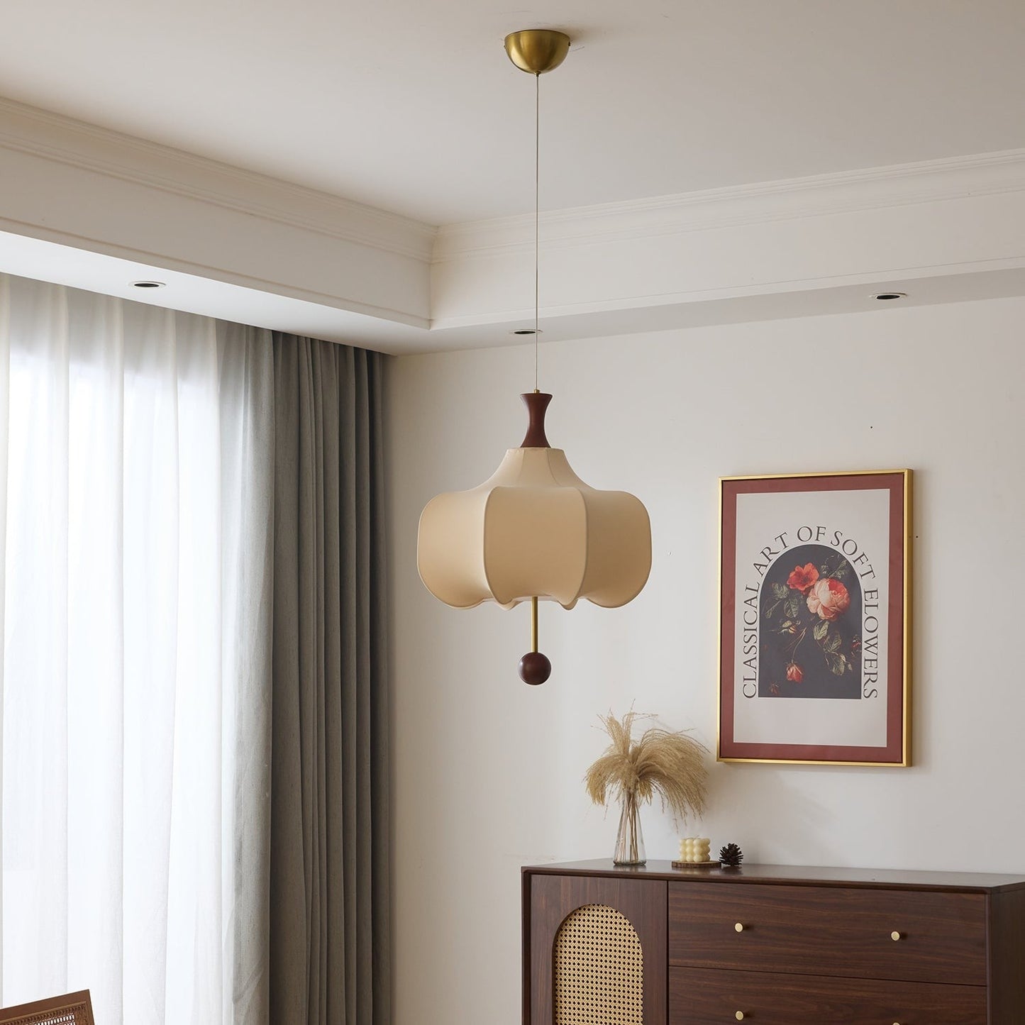 Soft Cloud Fabric Pendant Light