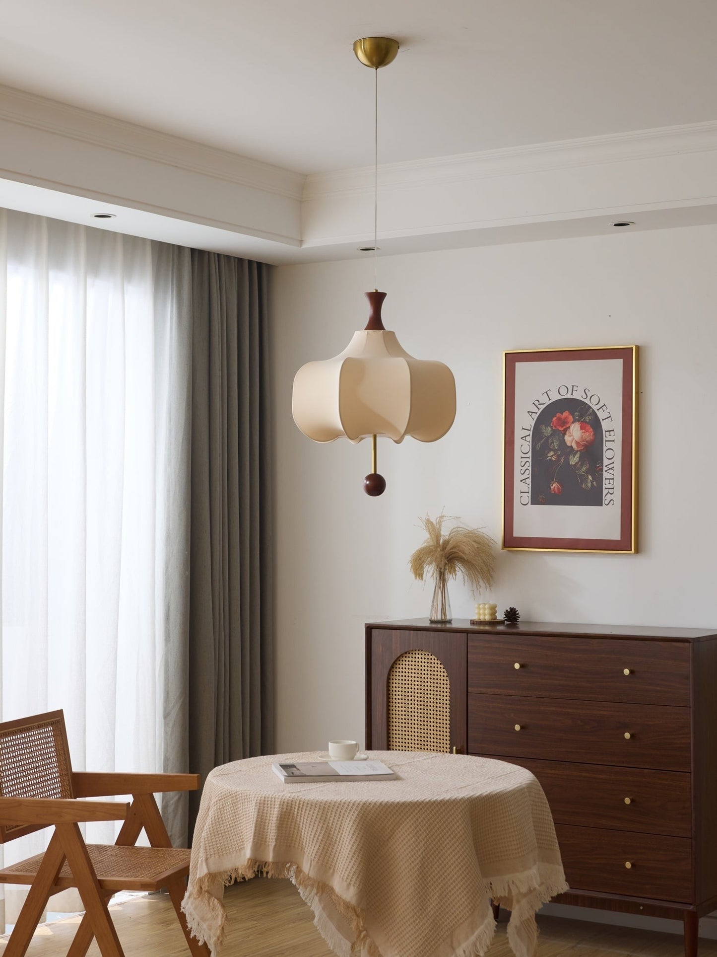 Soft Cloud Fabric Pendant Light