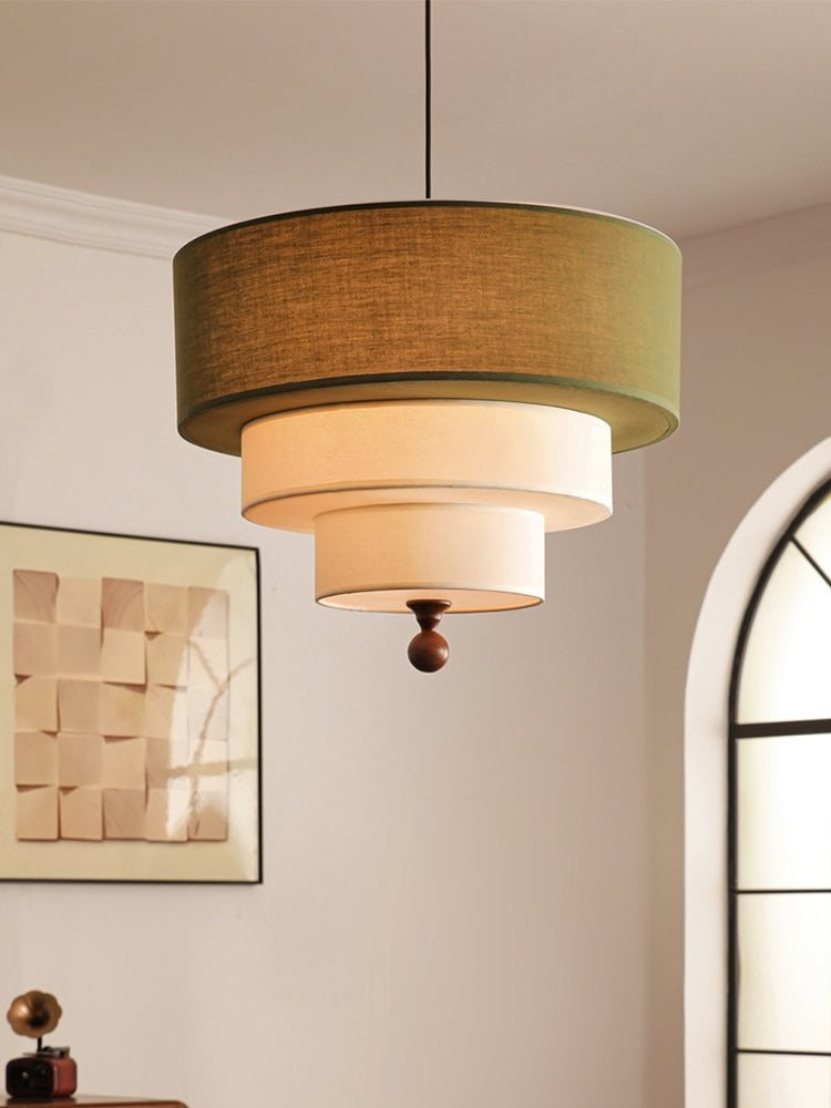 Soft Tiered Fabric Pendant