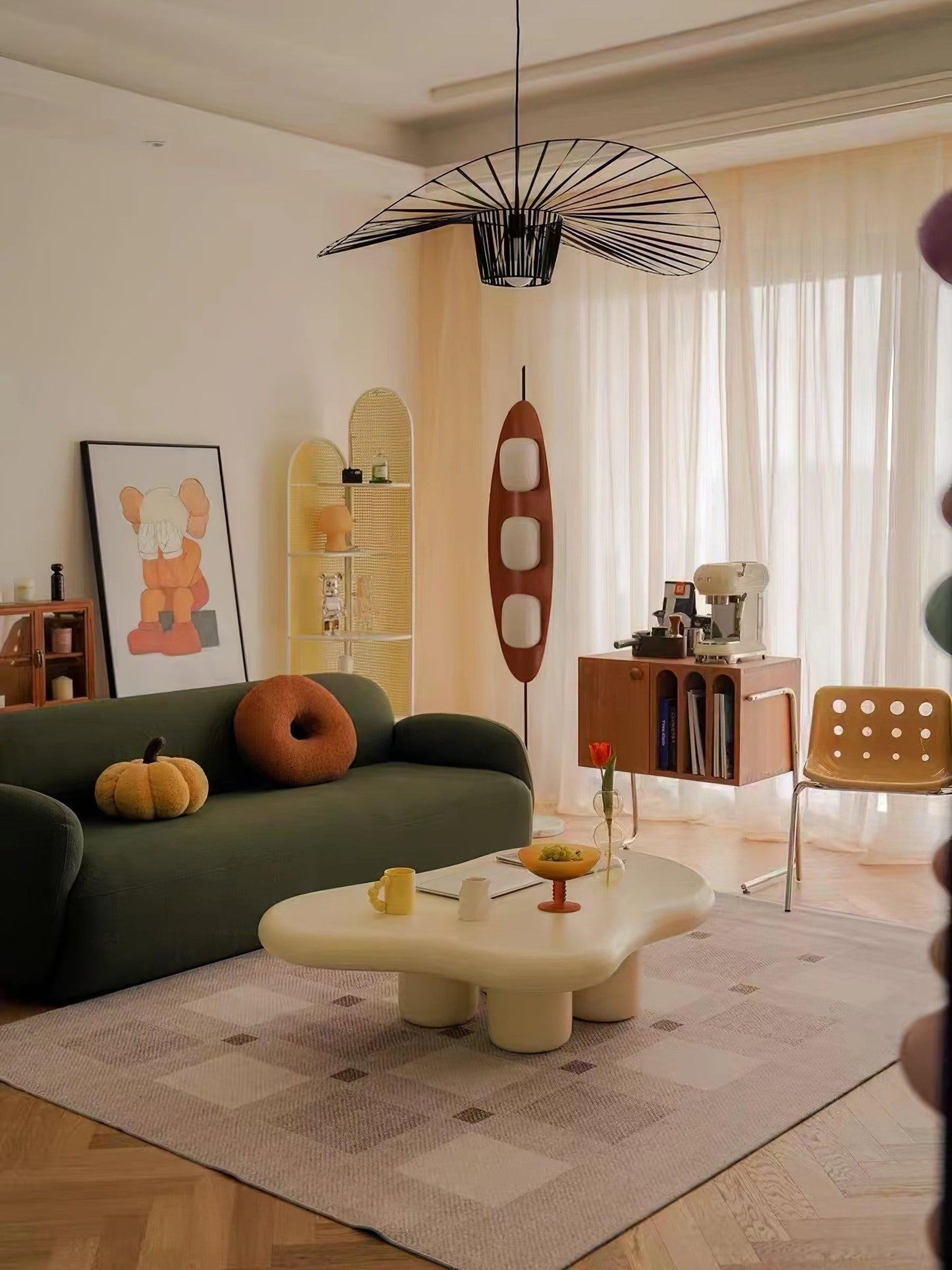 Surfboard-Inspired Floor Lamp