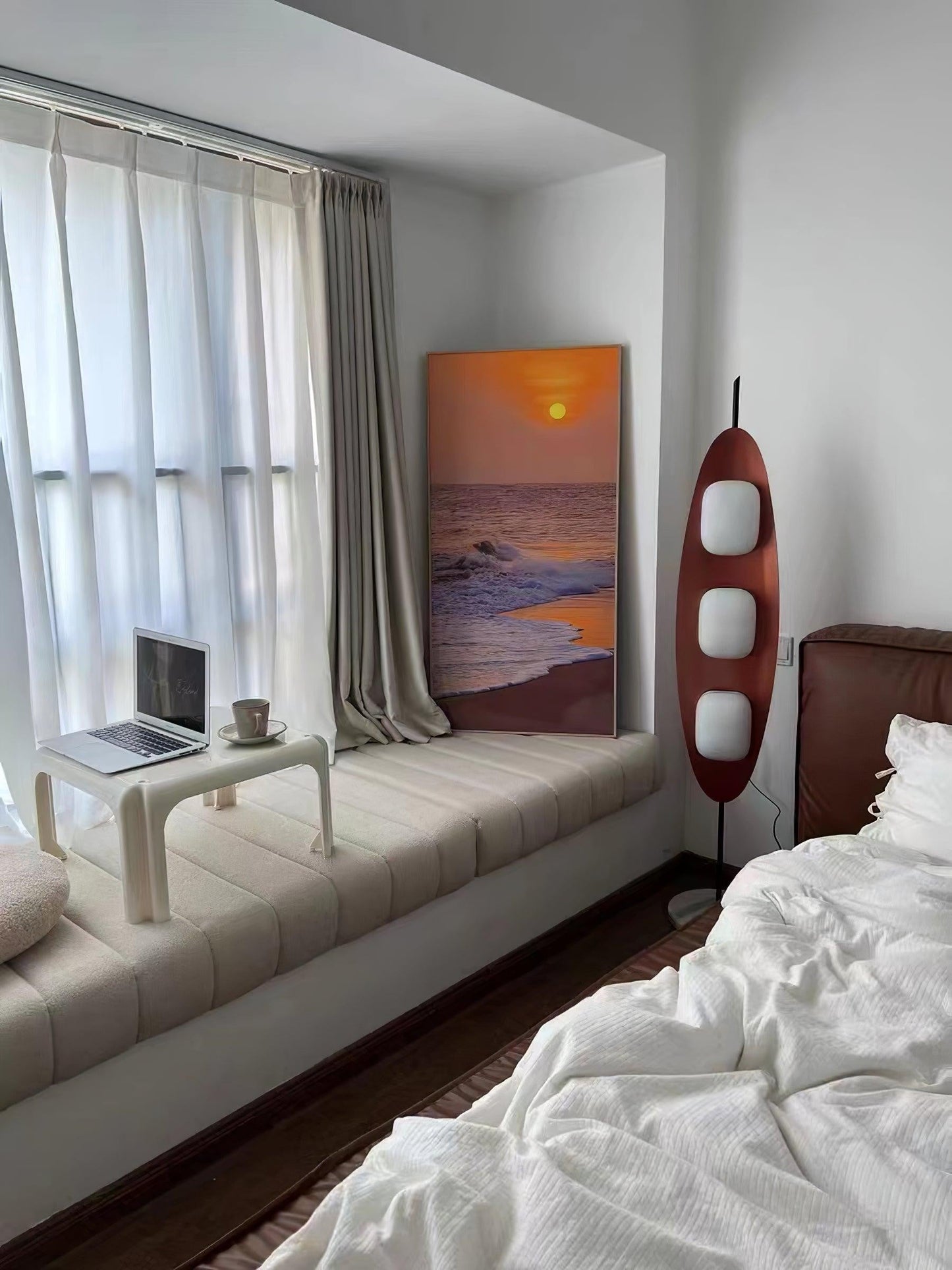 Surfboard-Inspired Floor Lamp