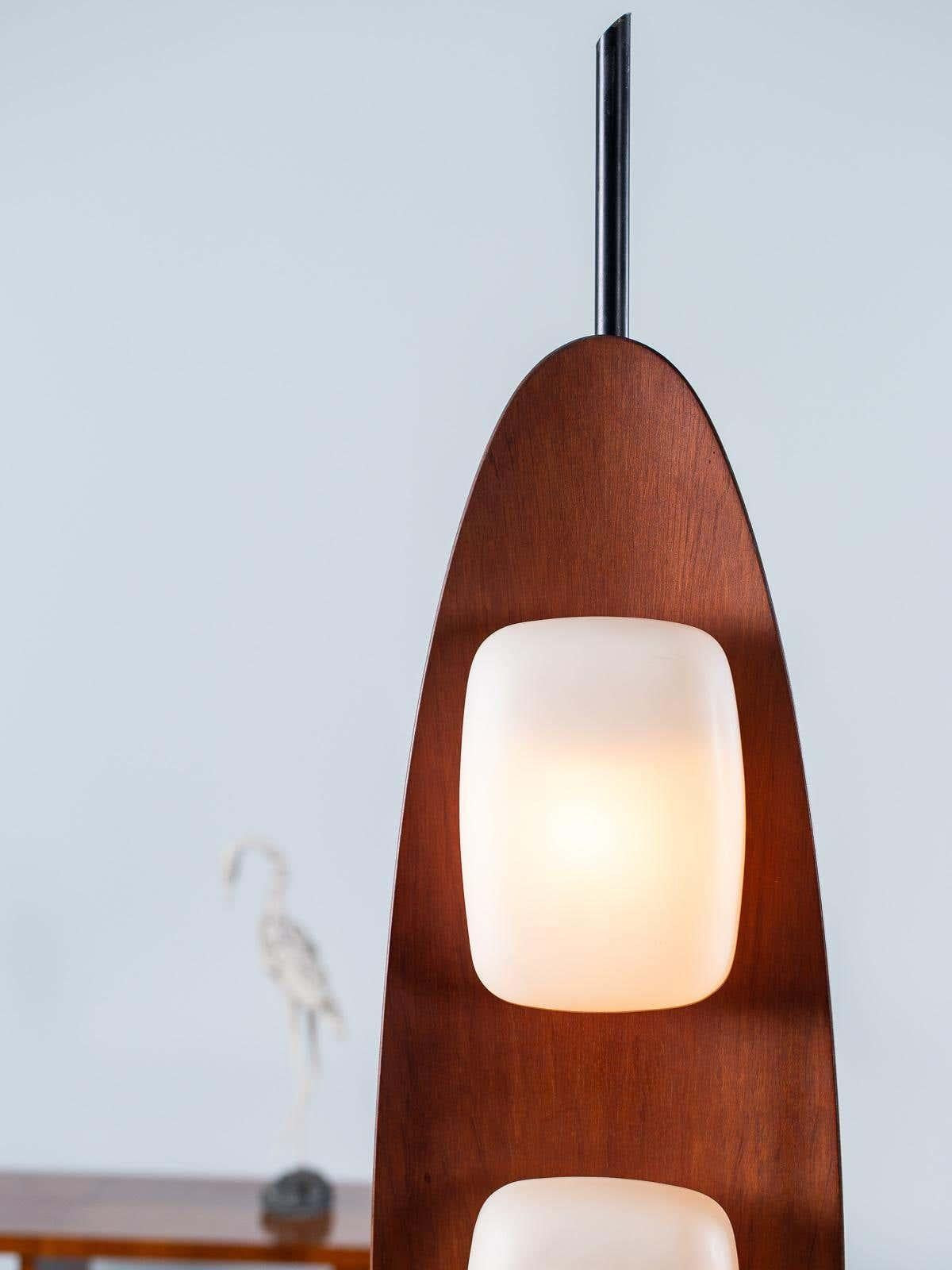 Surfboard-Inspired Floor Lamp