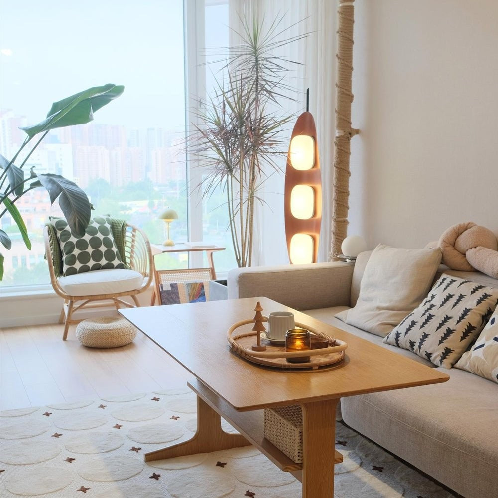 Surfboard-Inspired Floor Lamp