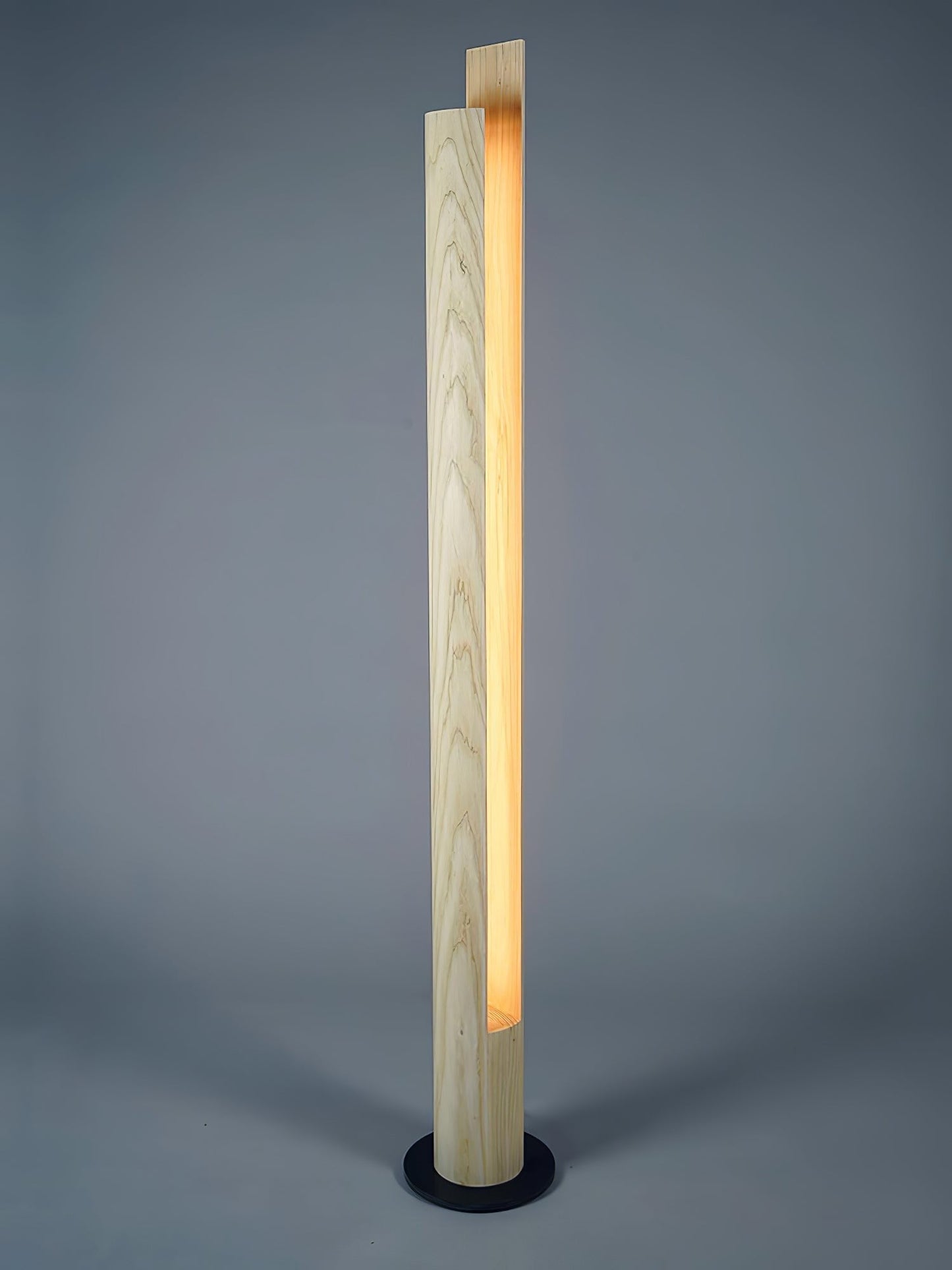 Timber Column LED Floor Lamp