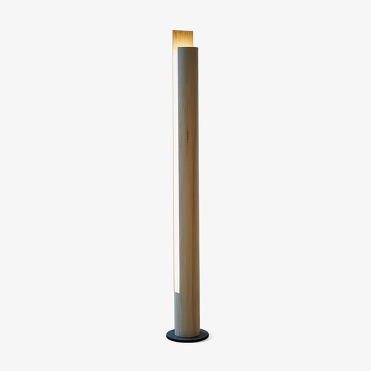 Timber Column LED Floor Lamp