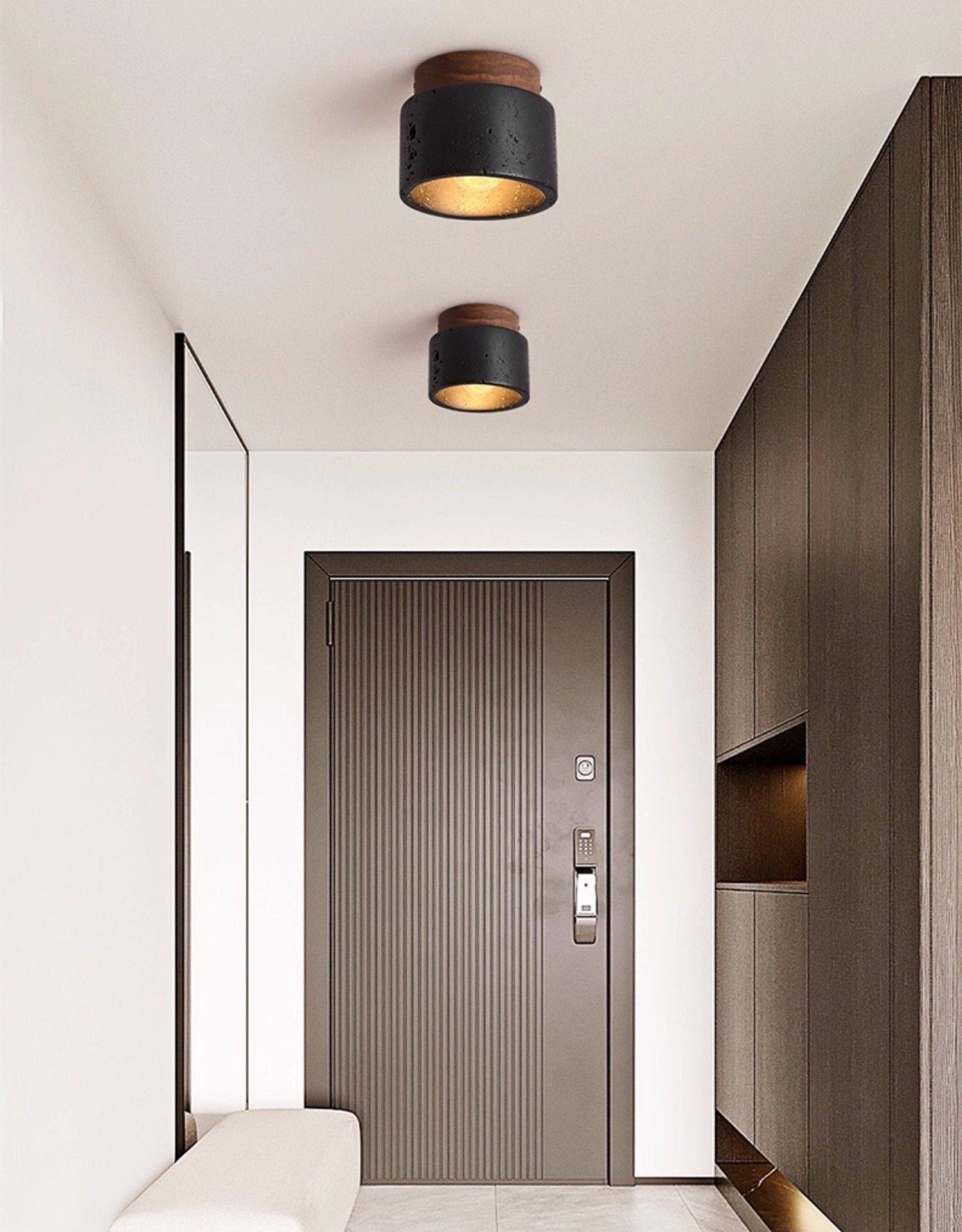 Travertine Downlight Ceiling Accent