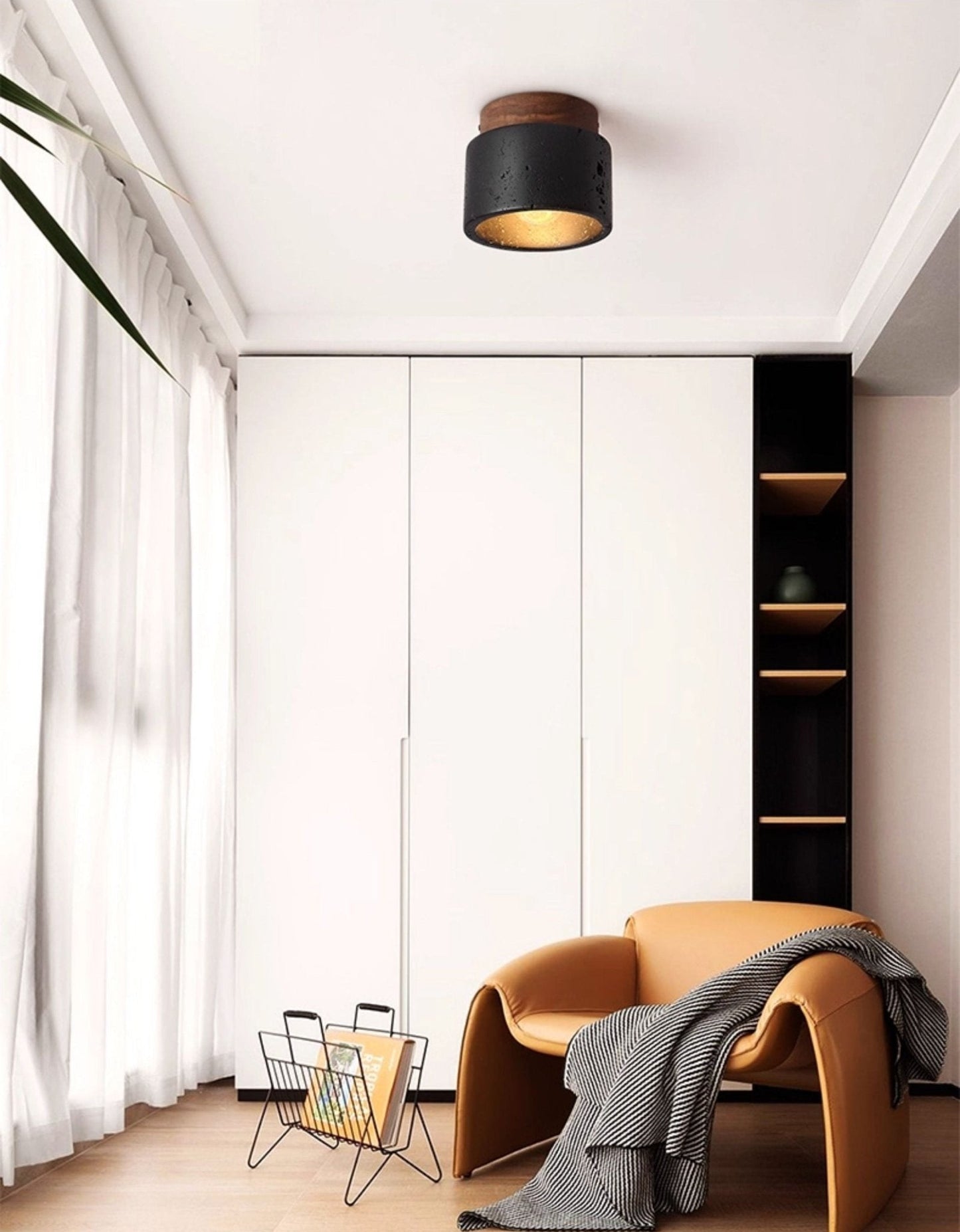 Travertine Downlight Ceiling Accent