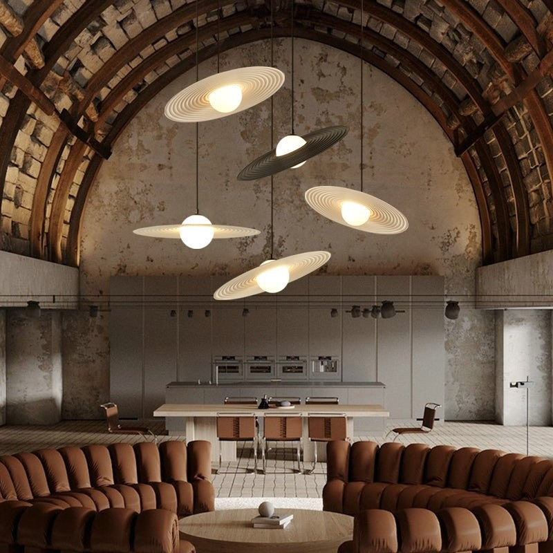 Vinyl Disc Glow Pendant Light