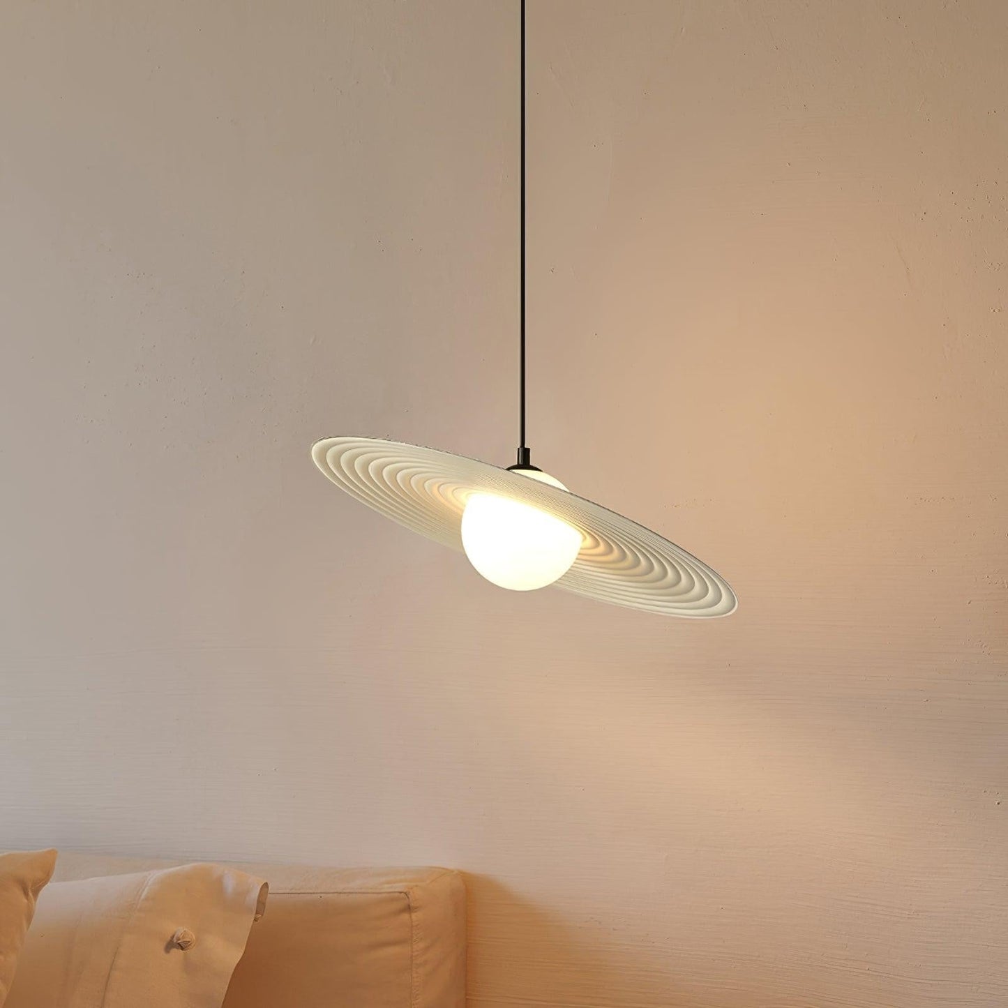 Vinyl Disc Glow Pendant Light