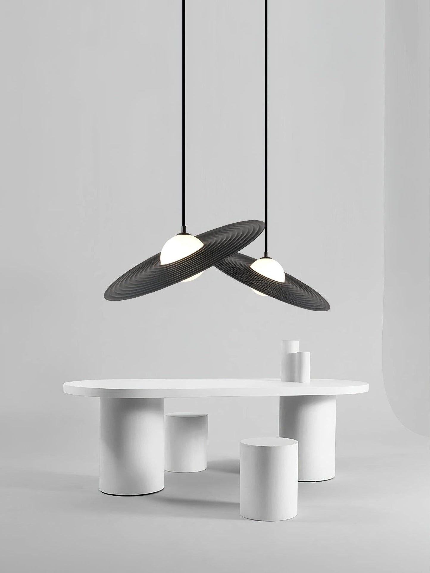 Vinyl Disc Glow Pendant Light