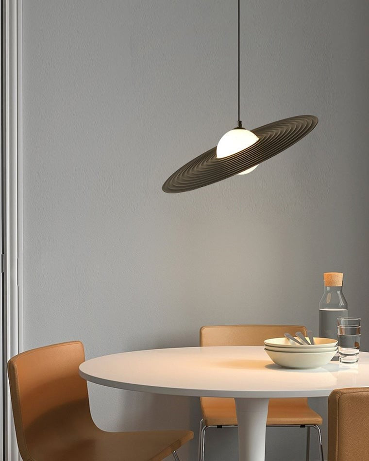 Vinyl Disc Glow Pendant Light
