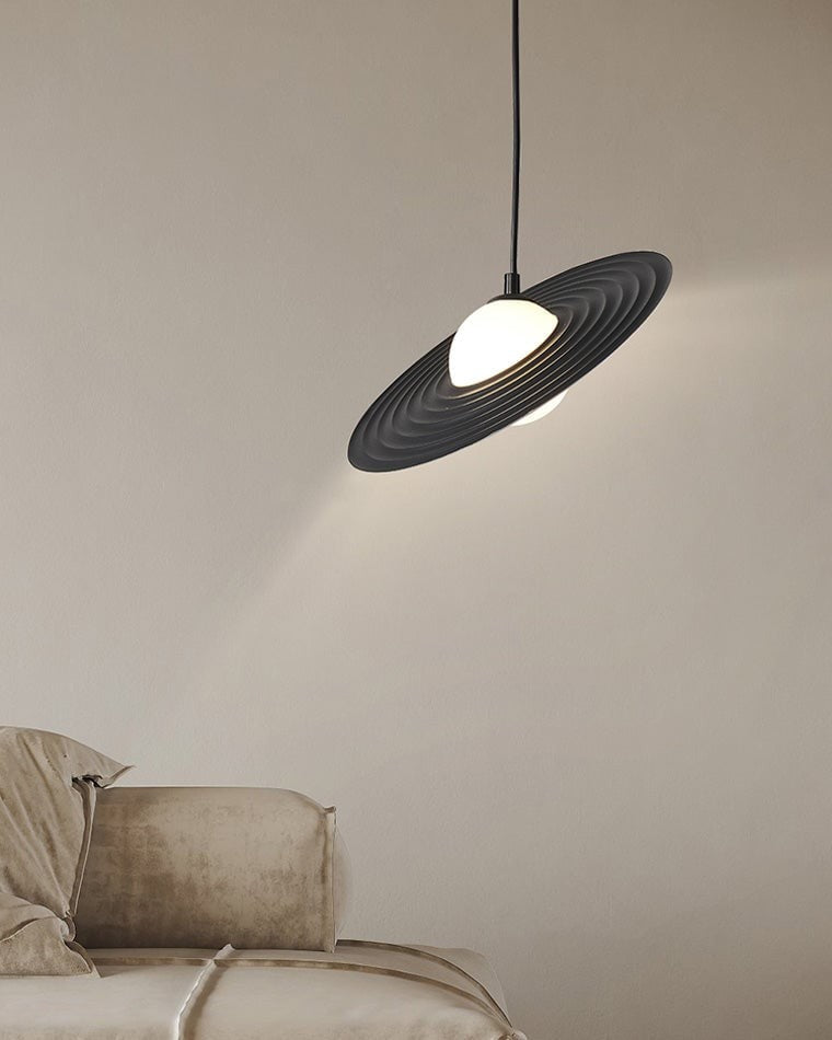 Vinyl Disc Glow Pendant Light