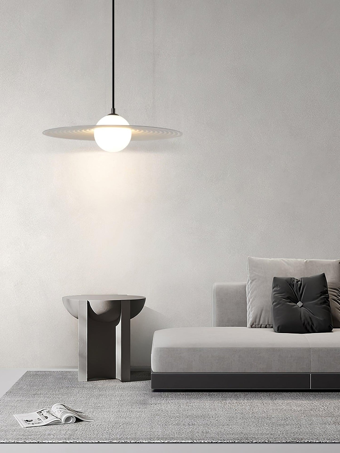 Vinyl Disc Glow Pendant Light