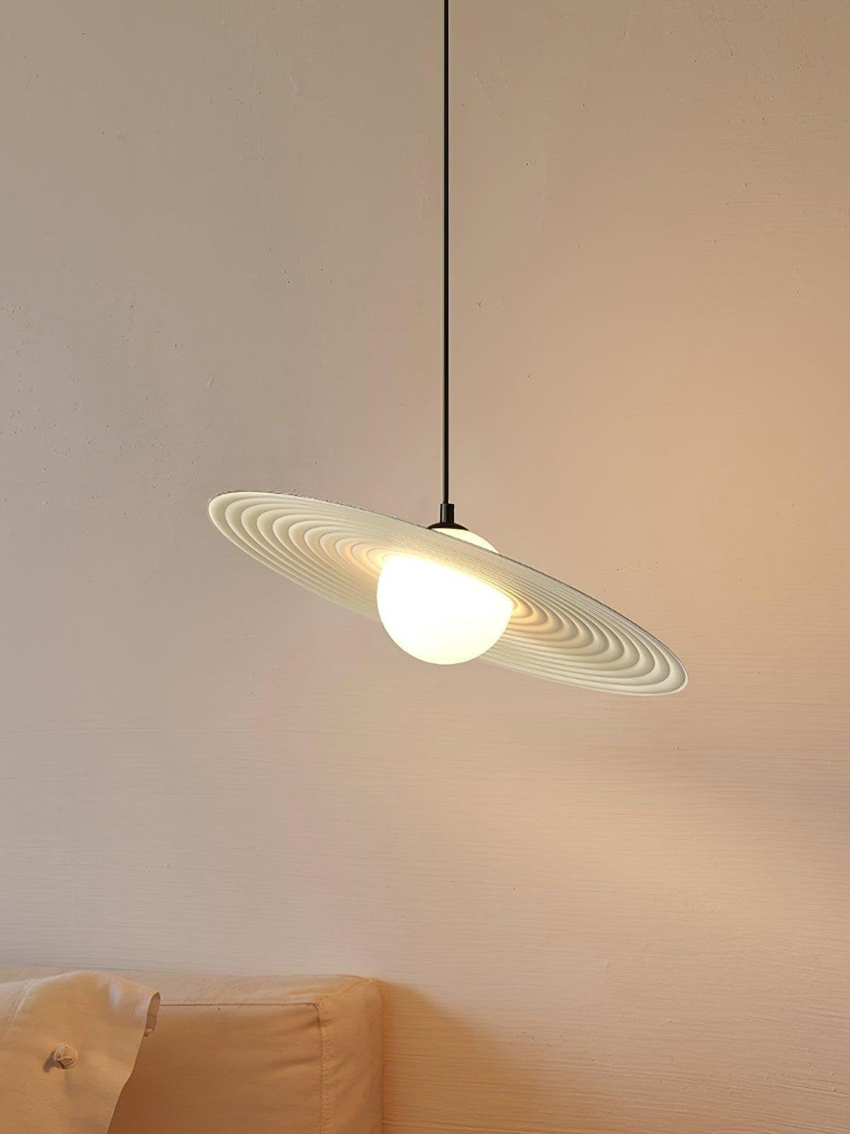Vinyl Disc Glow Pendant Light
